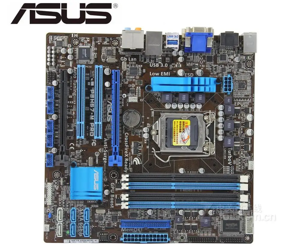 ASUS P8H67-M PRO mainbaord LGA 1155 DDR3 для I3 I5 I7 cpu 32GB USB3.0 H67 настольная материнская плата Б/у распродажа
