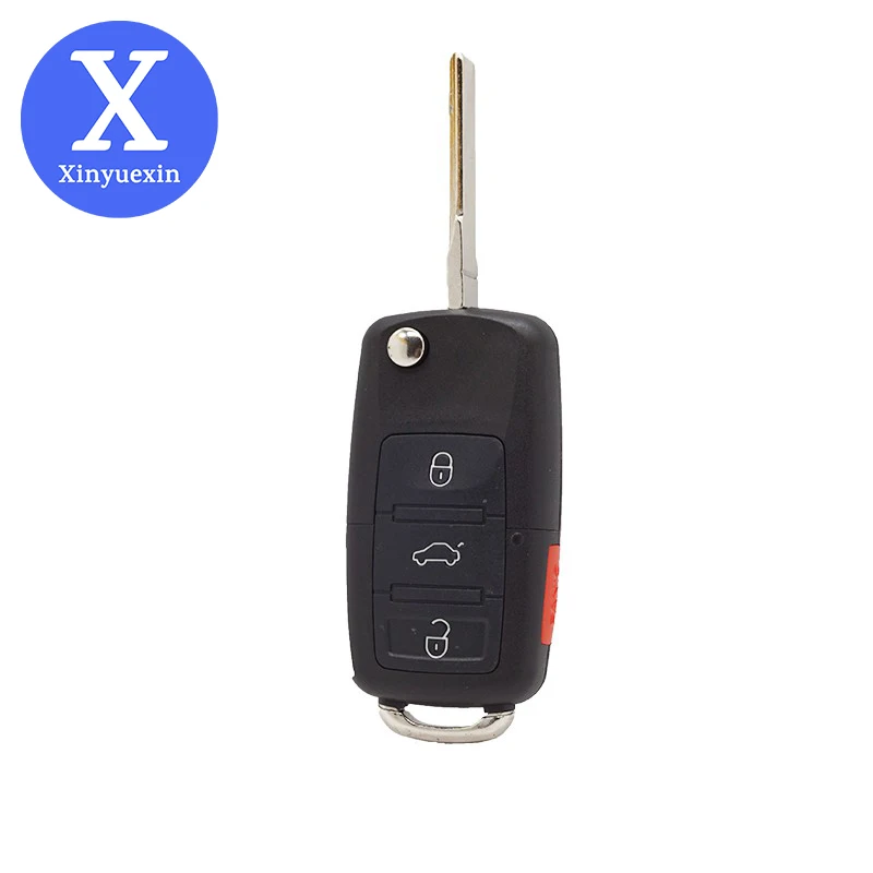 Xinyuexin раскладной дистанционный Чехол для автомобильного ключа VW Passat Polo Golf Touran Bora