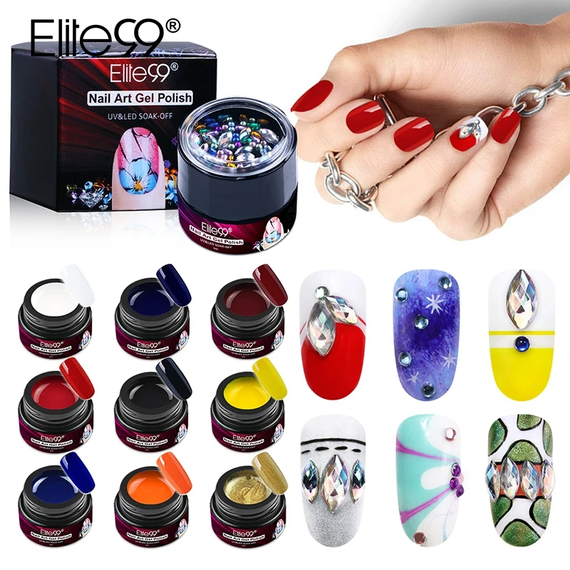 Elite99 6 шт./лот гель паук креативные Проводные ногти лак потягивающий Шелковый Гель