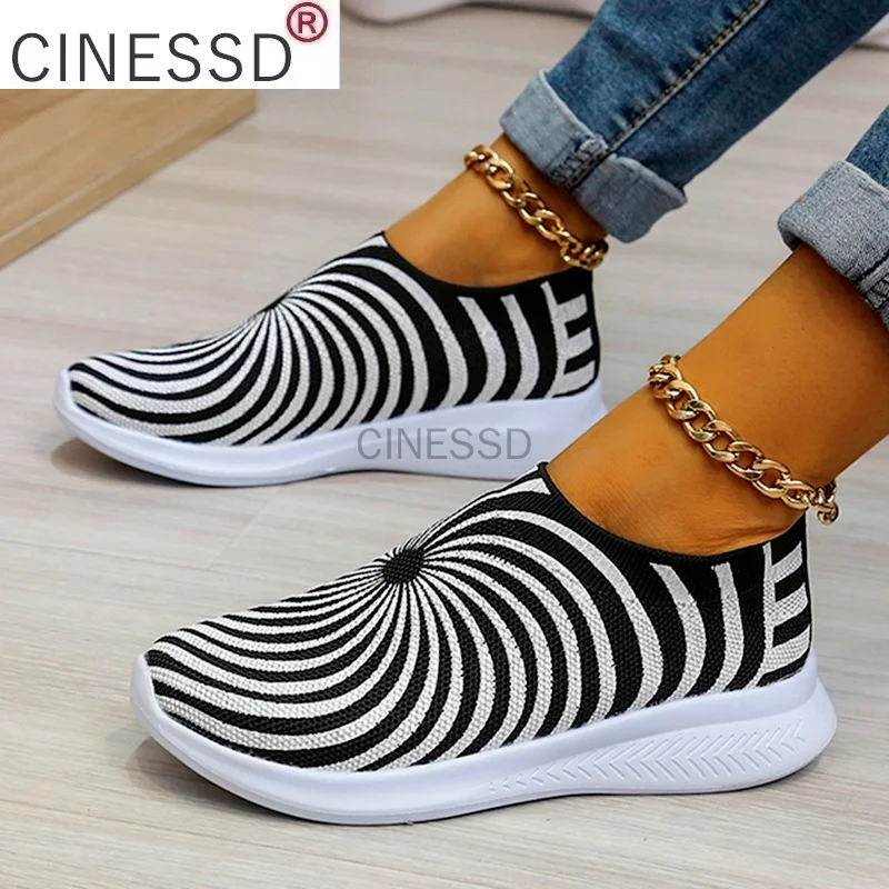 

2021 Autumn New Women's Sneakers Fashion Striped Women Sports Shoes Outdoor Mesh Breathable Running Shoes Ladies Casual Shoes