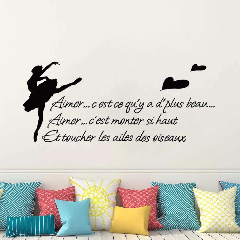 

Wall Decals Aimer C Est Ce Qu'y A D'plus Beau French Quotes Stickers Mural Vinyl Bedroom Livingroom Decoration Poster RU2425