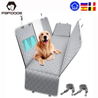 dog carrier car back seat cover 100 waterproof pet cat travel mat mesh folding hammock cushion protector with zipper pocket