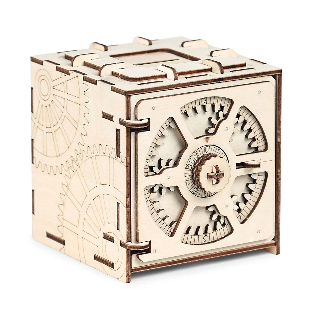 Cipher кодовый ящик для депозита Механическая деревянная модель 3D Головоломка Развивающие игрушки