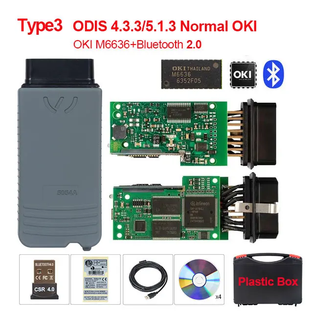 5054a ODIS v4.3.3 keygen 5054a 5.1.3 OKI полный чип OBD ii сканер автоматический считыватель кодов 5054 Bluetooth obd2 диагностический инструмент - Цвет: Green PCB
