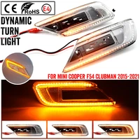 for mini cooper f54 clubman 2015 2016 2017 2018 2019 2020 dynamic led side fender marker light flashing sequential turn signal