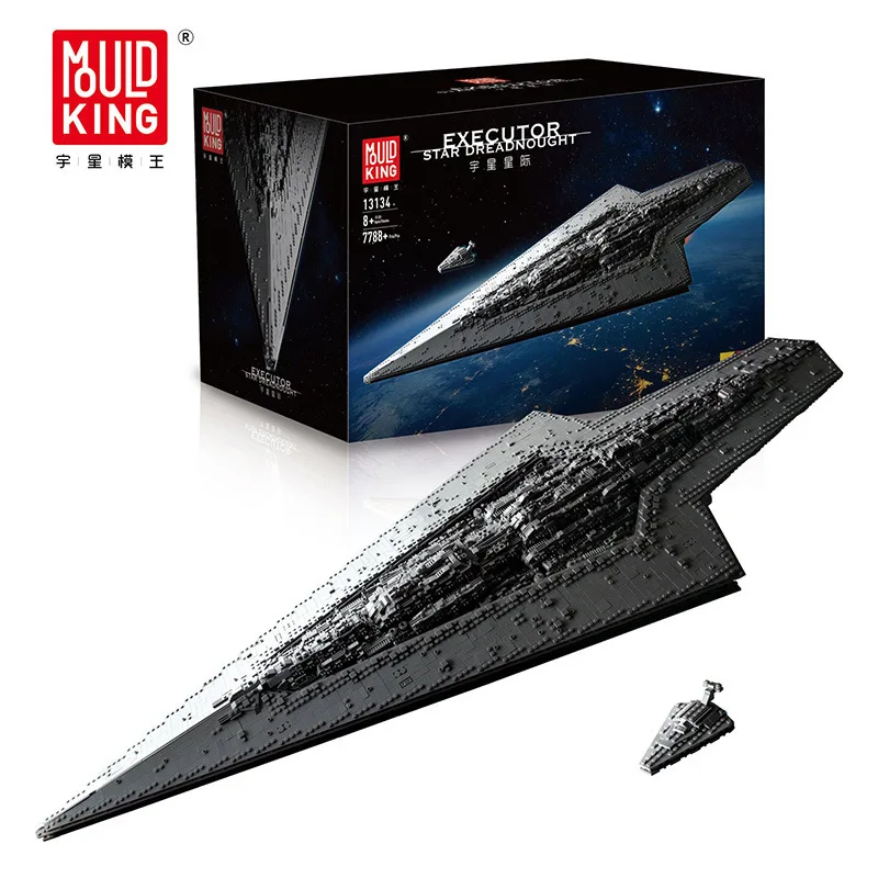 

MOULD KING 13134 Star Plan Toys The MOC-15881 Executor class Star Dreadnought Model Building Blocks Bricks Kids Christmas Gifts