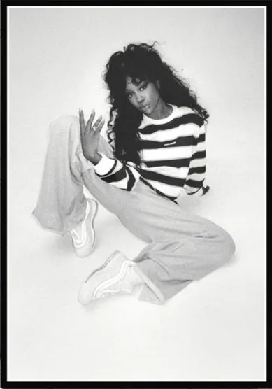 

Singer Star SZA Poster Rapper Hip Hop Rap Music Wallpaper Bar poster 42x30cm (16.5x11.8inch)