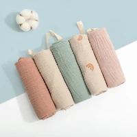 5 pcs towel baby facecloth bath towel handkerchief cotton burp cloth washcloth
