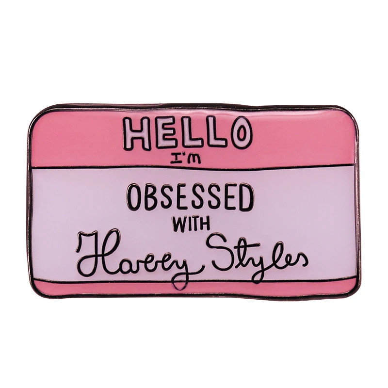 Брошь на лацкан с эмалью надписью Гарри феминистка | Украшения и аксессуары