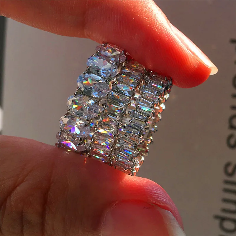 Женское кольцо из серебра 100% пробы с фианитом|Кольца| |