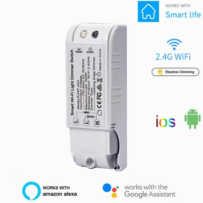 

DIY экшн-камера с Wi-Fi подключением умный светильник Диммер модуль приложение Smart Life дистанционного Управление работать с Alexa Google Home 110-240V умный...