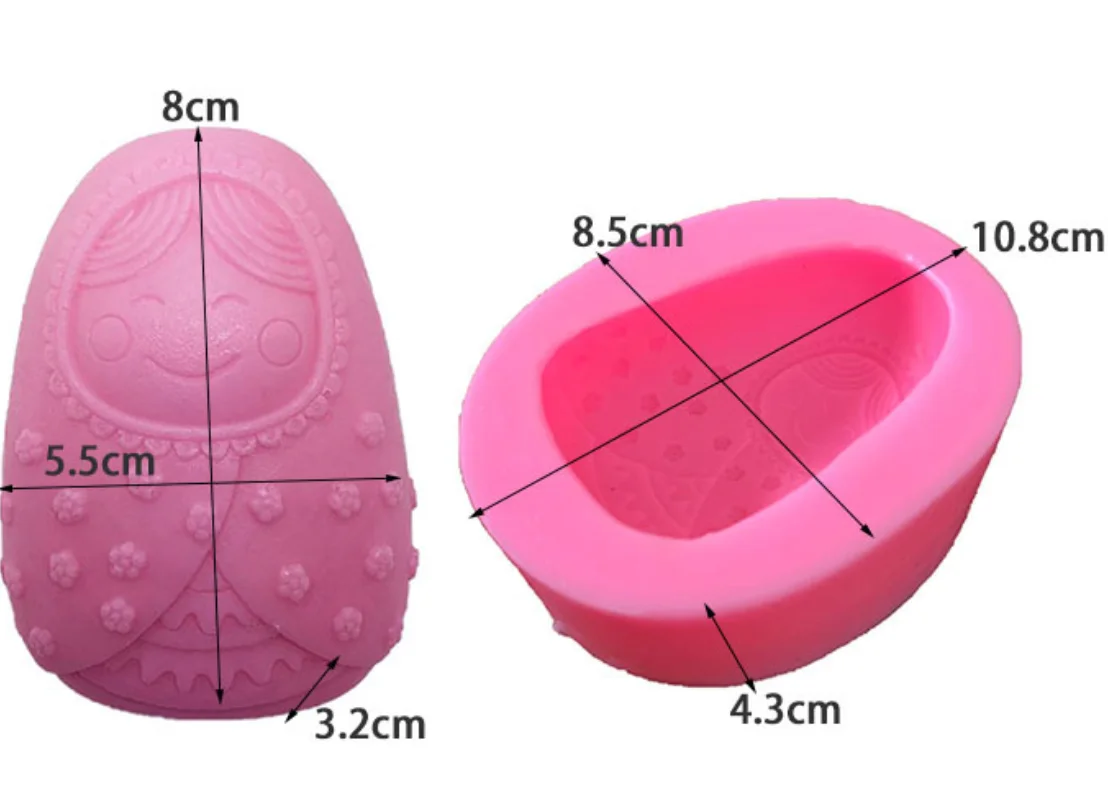 Детские русские куклы силиконовая форма для мыла 3d ручной работы формы рукоделия