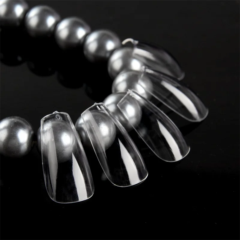 

Sculpted Medium Coffin Fake Nail tips Gel material soft artificial nail tips 500pcs hard box package