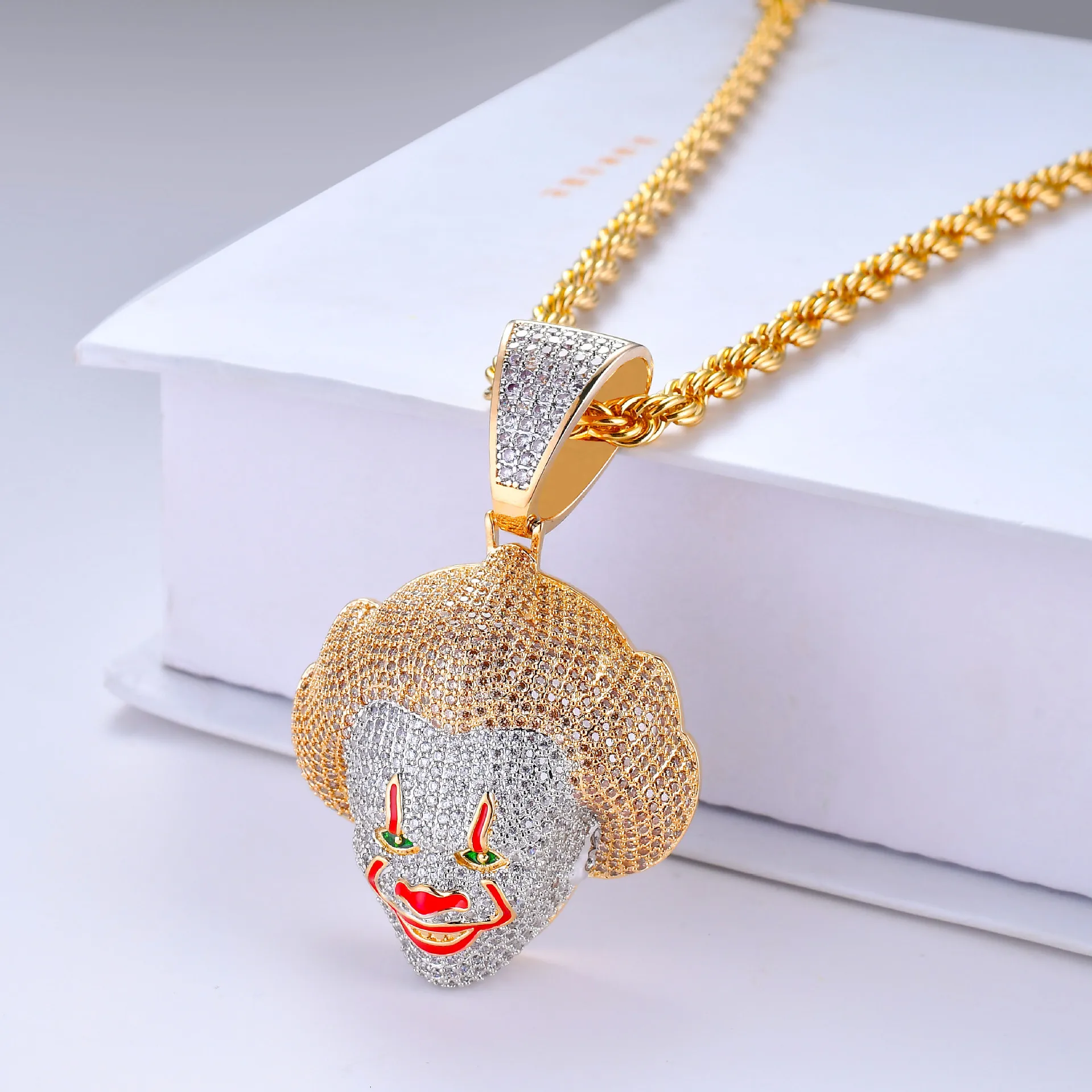 Ювелирные изделия в стиле хип-хоп косплей Классический Латунный кулон виде