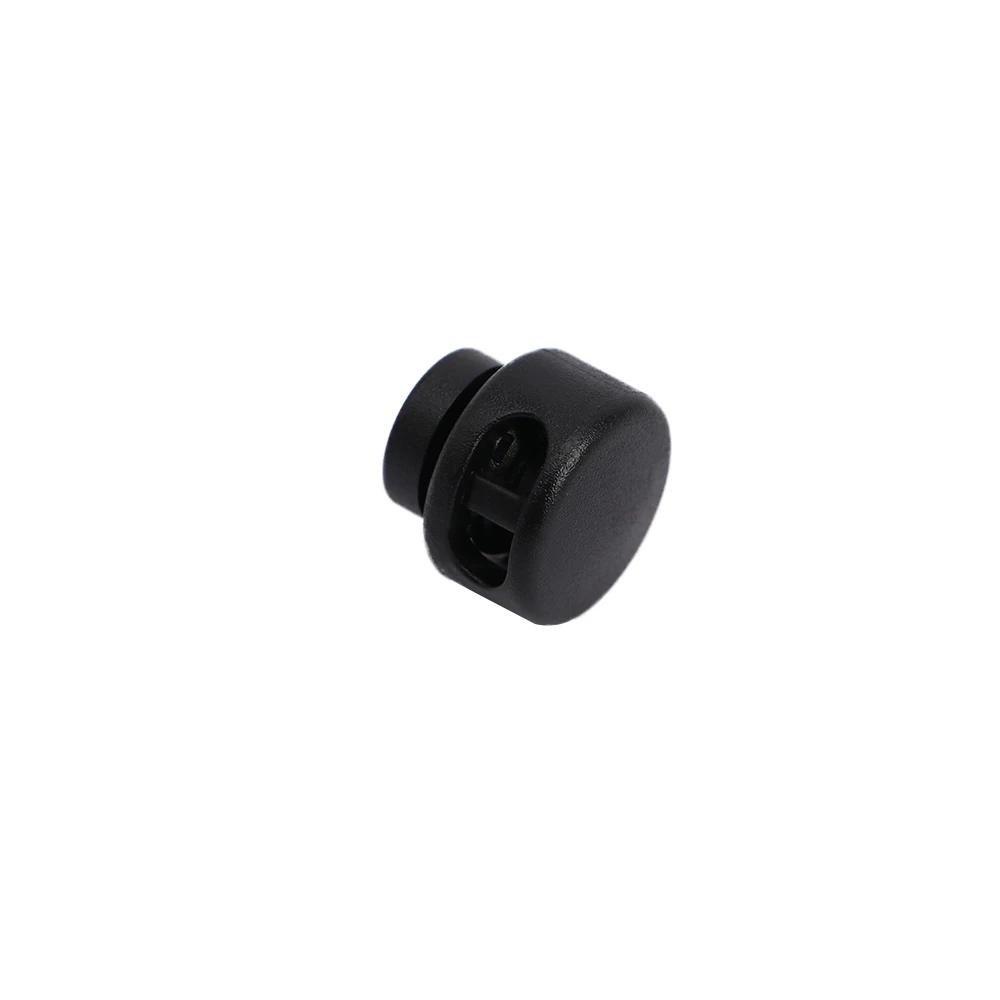 

10pcs/pack Cord Lock Toggle Clip Stopper Plastic Black For Bags/Garments Size 15mm*14mm