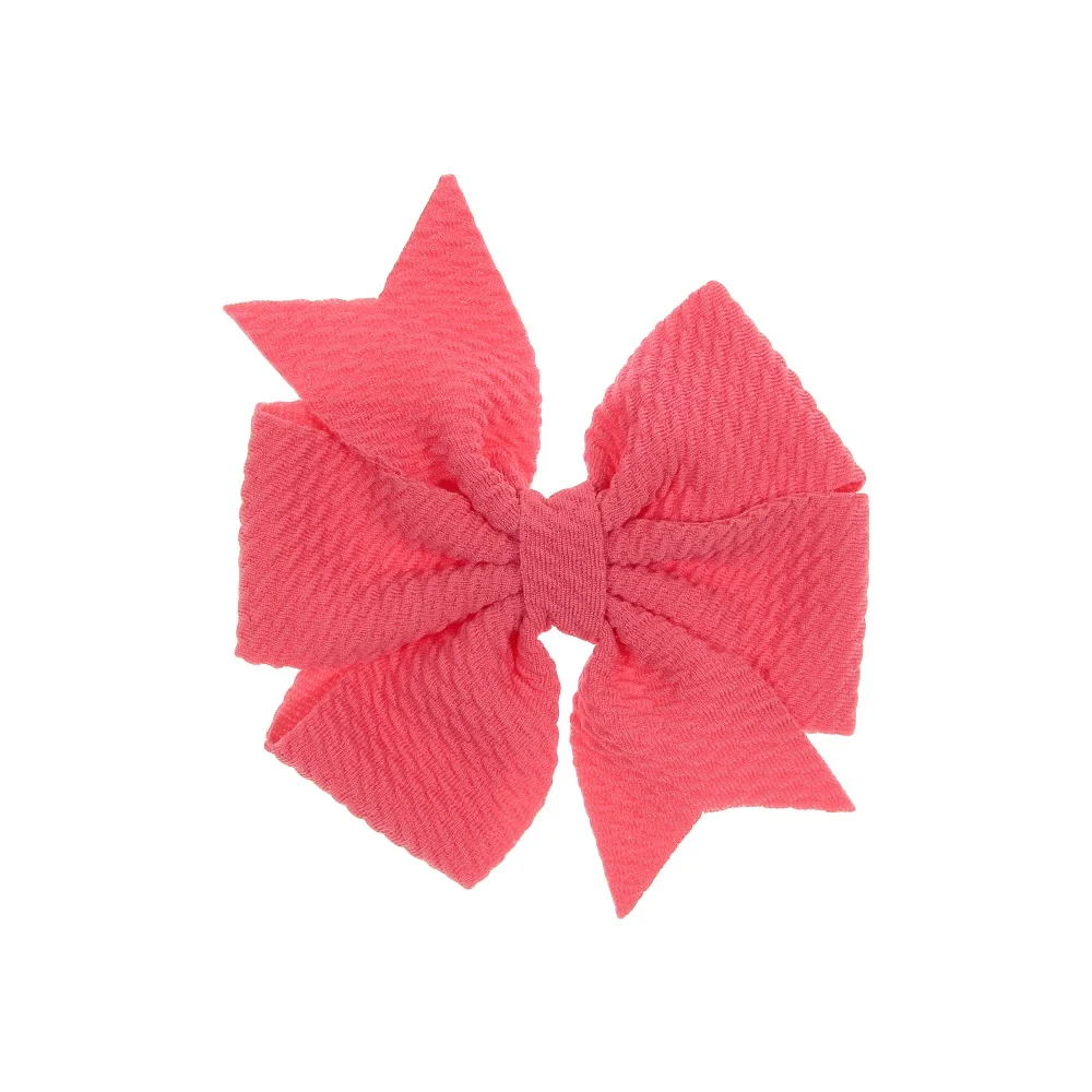 

New 4" 40pcs/lot Swallowtail Chiffon Bows with Clip Girls Boutique Bow Hairpins Baby Girls Hair Bows Clip Headwear Accessories