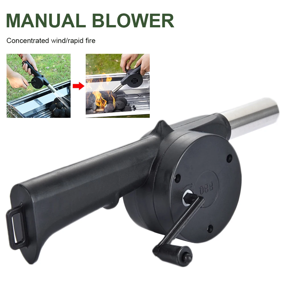 Новый Уличный вентилятор для барбекю воздуходувка с ручкой портативный и гриля