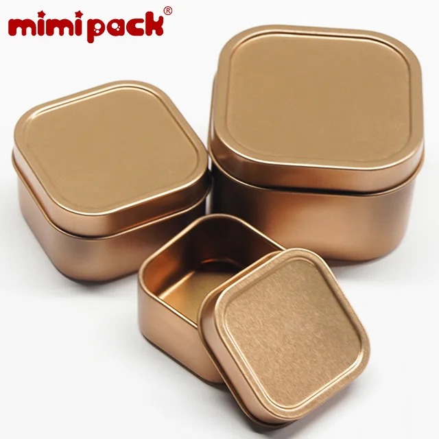 24 шт mimipack квадратной формы жестяная банка рождественские контейнеры для