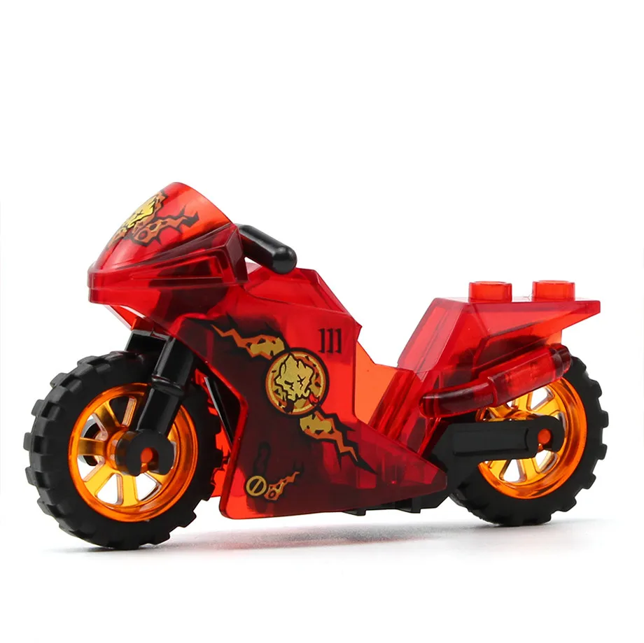 8pcs/set MOC Motorcycle Building Blocks Accessories Mount Motor Car Bricks Model Kits DIY Toys Kids Educational | Игрушки и хобби