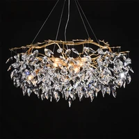modern led crystal chandelier lighting luxury home decoration chandeliers lamp living room hanglamp crystal lighting zm1116