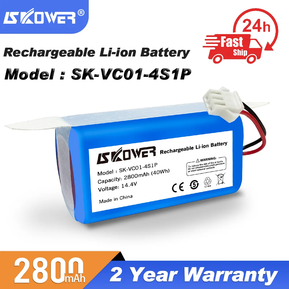 Skower 14 4 V 2800mAh запасная батарея для Conga Excellence 990 Ecovacs Deebot N79S N79 DN622 Eufy Robovac 11 11S 12 15C