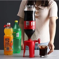red party sprite dispenser coke upside down drinking inverted water bottle soda fizz drinks dispenser drinkware party bar tap