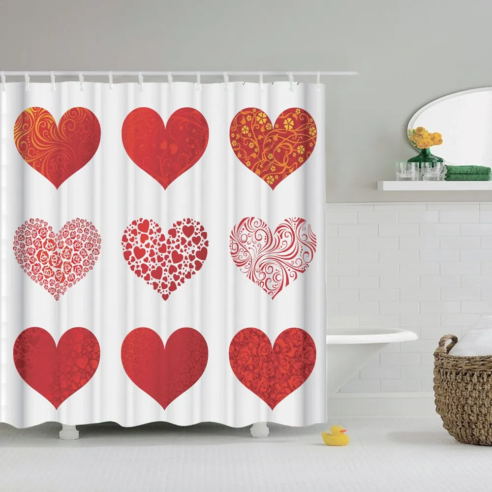 Dafield Pink Bathroom Shower Curtain Glamour Dresses with Fashion and Makeup Design Fabric Waterproof Princess | Дом и сад