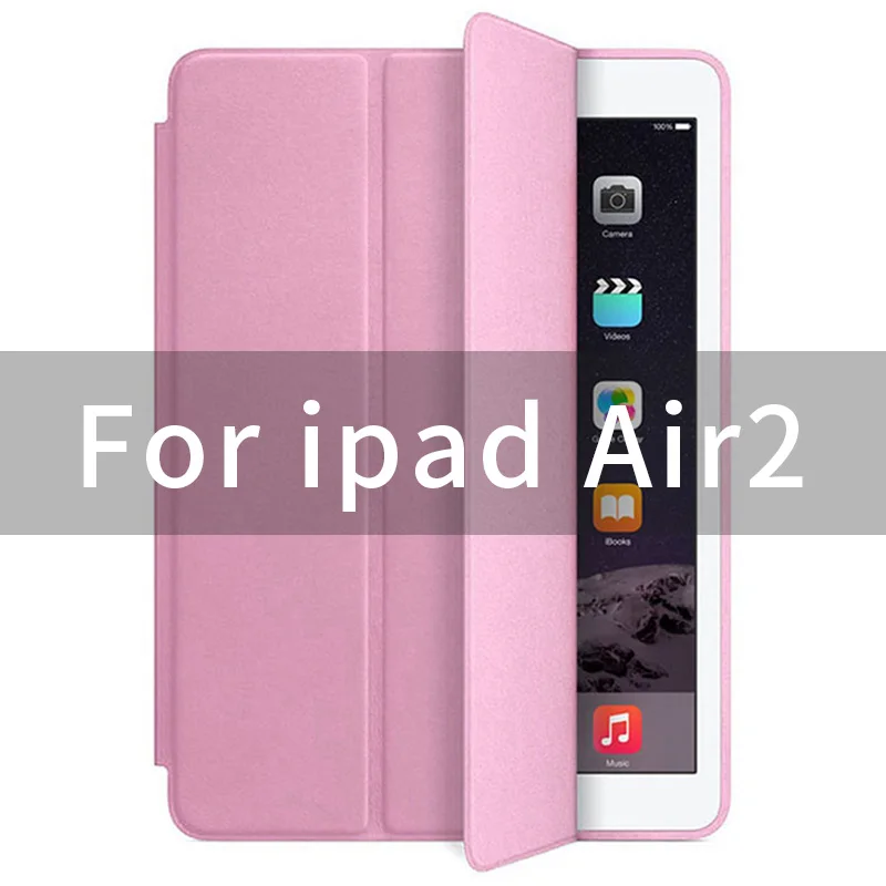 air2-Pink Чехол для iPad air 2 air1, 9,7 дюймов, чехол с 1:1 магнитом, умный Авто спящий чехол с откидной крышкой, кожаный чехол A1566 A1567 A1474 - Цвет: air2-Pink