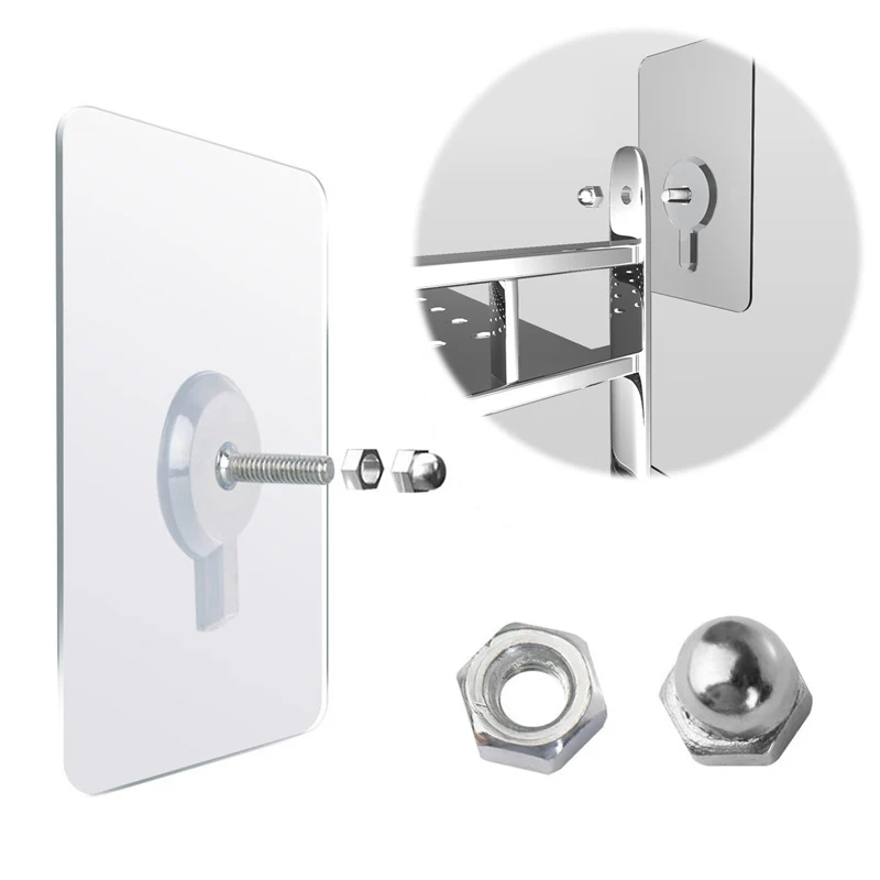 

5/10pcs Punch-Free Non-Marking Screw Stickers Wall Picture Hook Invisible Traceless Hardwall Drywall Picture Hanging Kit