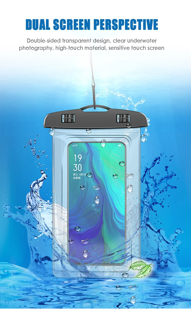 

Universal Cover Waterproof Phone Case Waterproof Swim Pouch Bag Case Transparent Waterproof Bag For Universal Smartphone