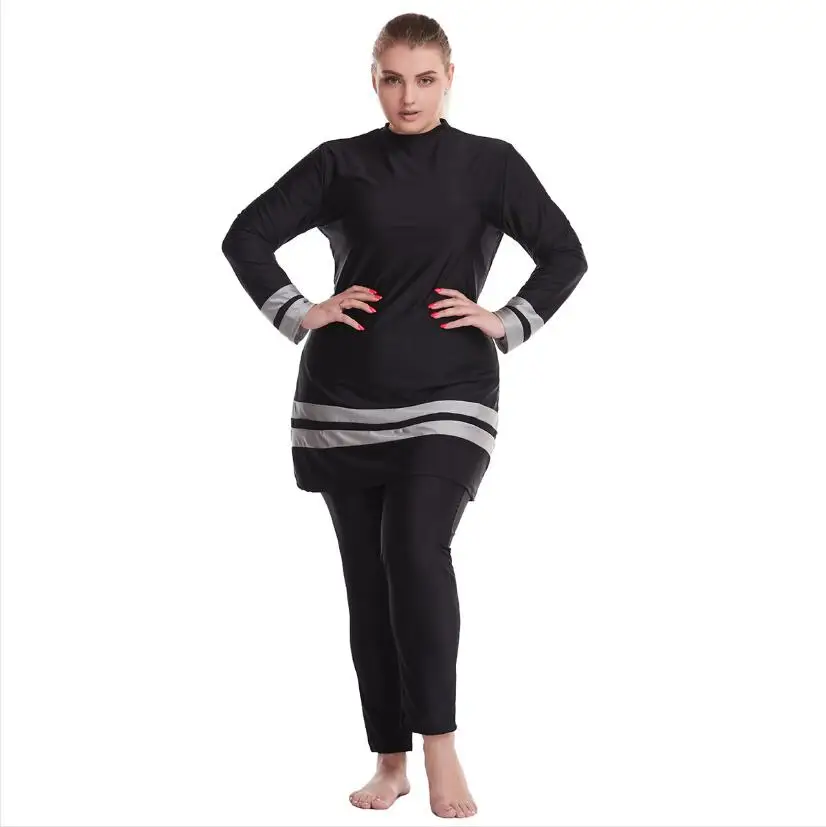3 шт. большой размер одежда для плавания женская Bayan Mayo Maillot de Bain Femme Musulmane