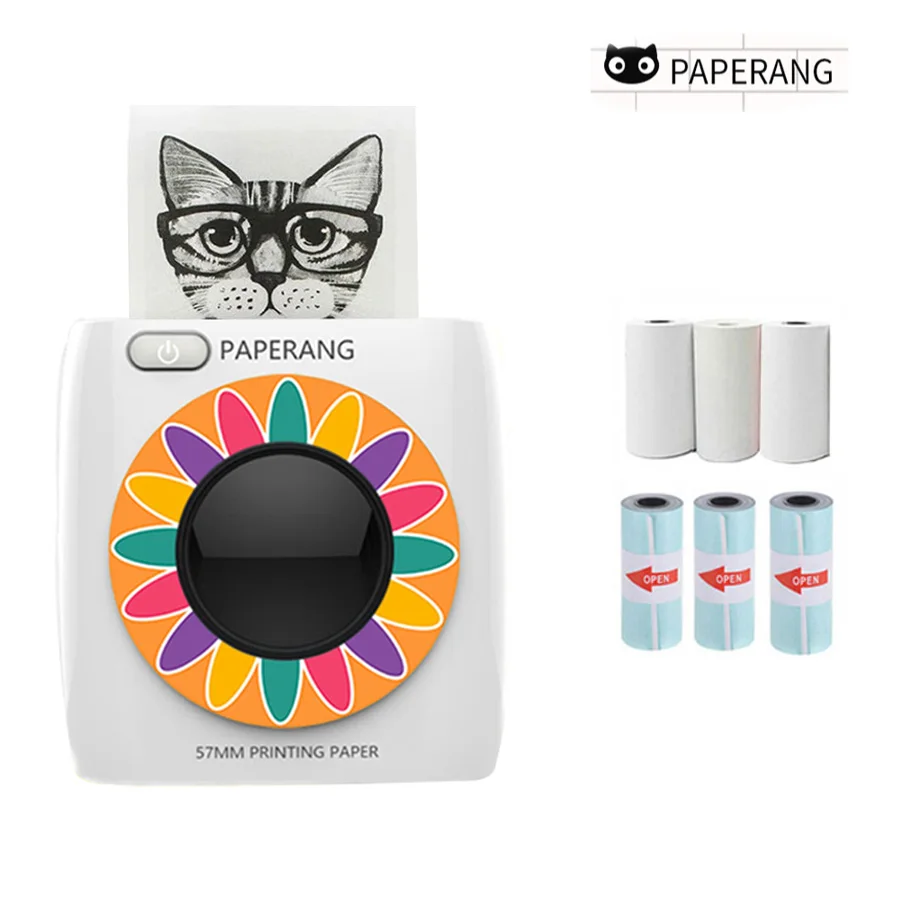 Мини Портативный Bluetooth фотопринтер PAPERANG P2 карманный HD Термопринтер для печати