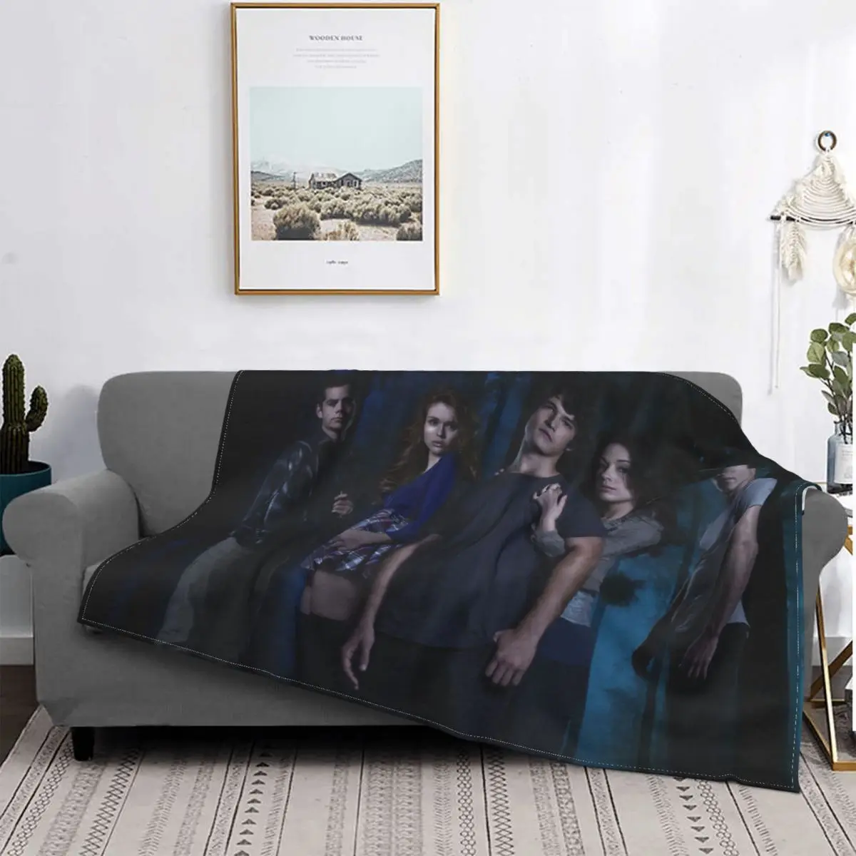

Mantas de franela con estampado de lobo para adolescentes, ropa de cama multifunción, draga misteriosa, Ultra suave, colcha de o