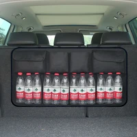 suv rear seat back trunk organizer water bottle storage bag mesh nets universal size hanging pockets oxford backseat travel