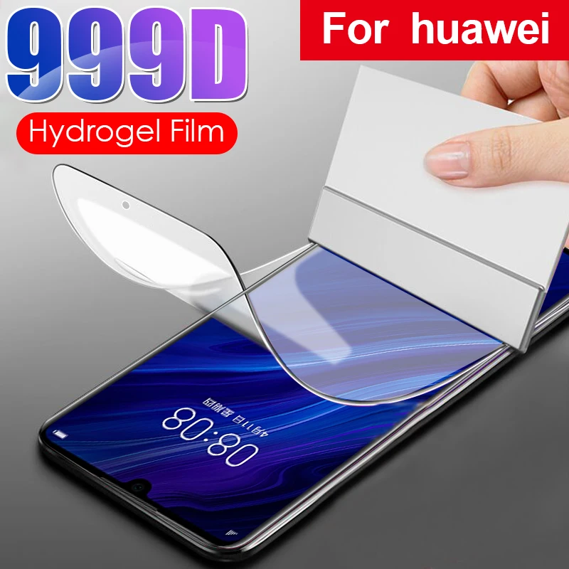 Защитная пленка для Huawei honor View 10 10i 20 Play 8 Pro 9 lite Гидрогелевая 0 1 мм|Защитные стёкла и
