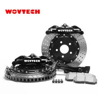 brake caliper repair kit pin set wov5200 black 4 pistons calipers with 330280 drilled discs for nissan 350z front 17 inchs
