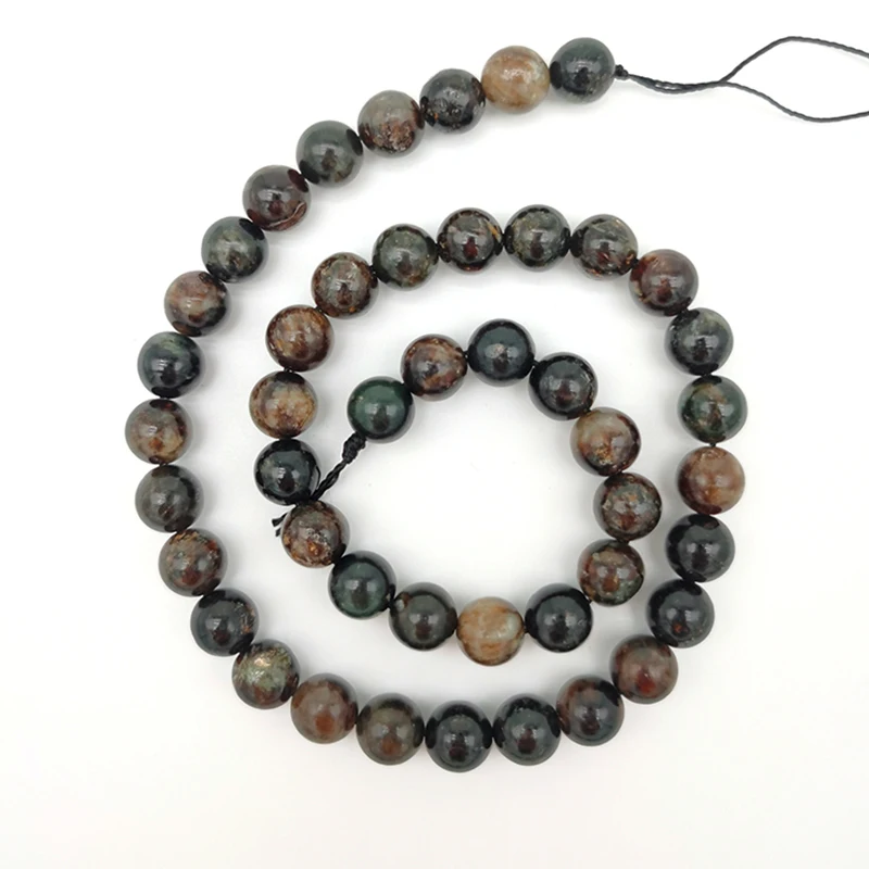 

6-8mm Natural Mineral Gold Lepidolite Semi-Precious Stone Gemstone Loose Beads For Jewelry Making Soul Energy Crystal Bracelet