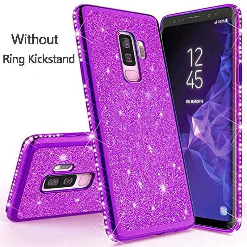 Чехол со стразами, чехол с бриллиантами для Xiaomi mi 6X8 9 SE Max 3 CC9 A2 A3 Lite Red mi 5 Plus 6A Note 5 6 7 K20 Pro Coque Funda - Цвет: Purple Only