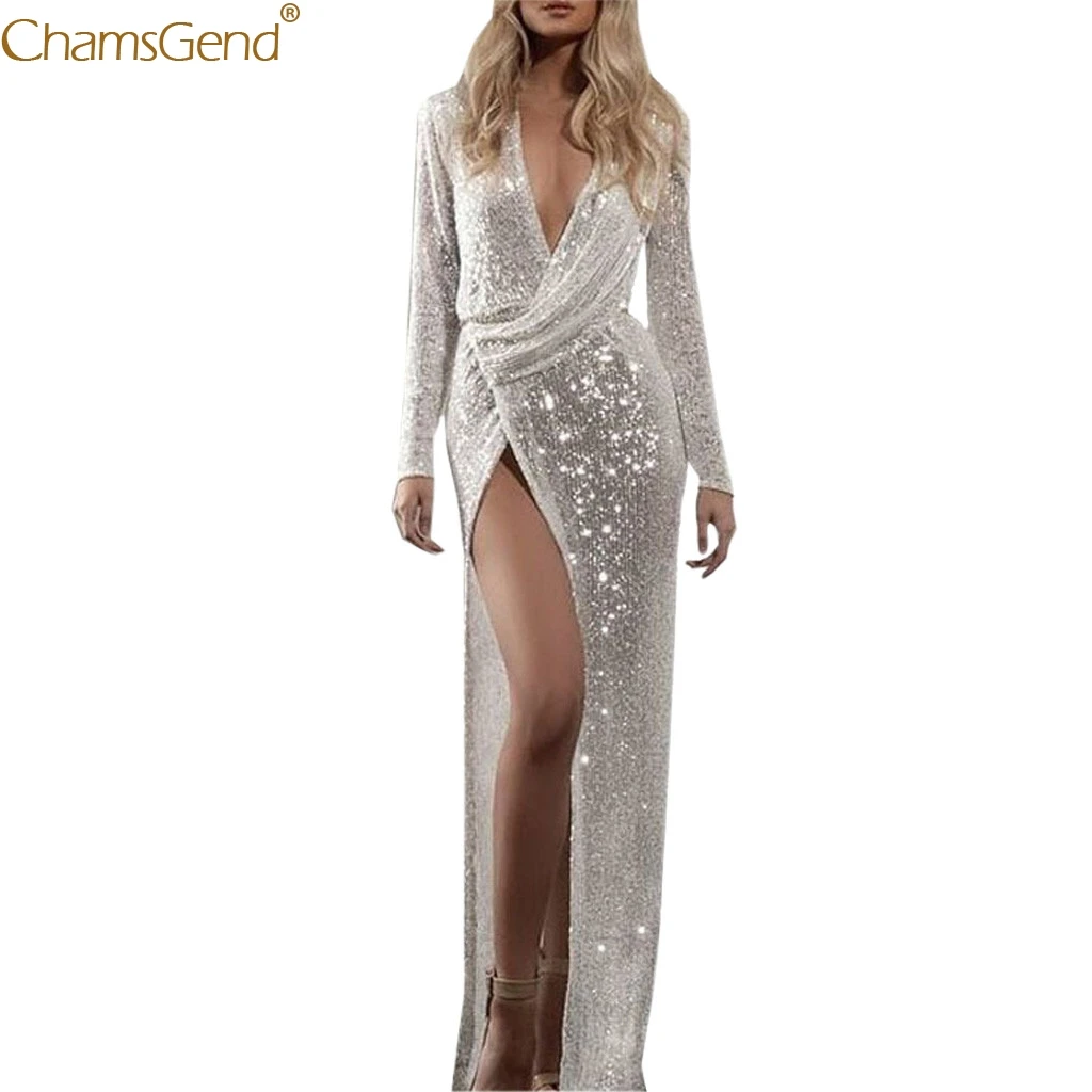 Женское платье с длинным рукавом женские вечерние платья серебристые винтажные