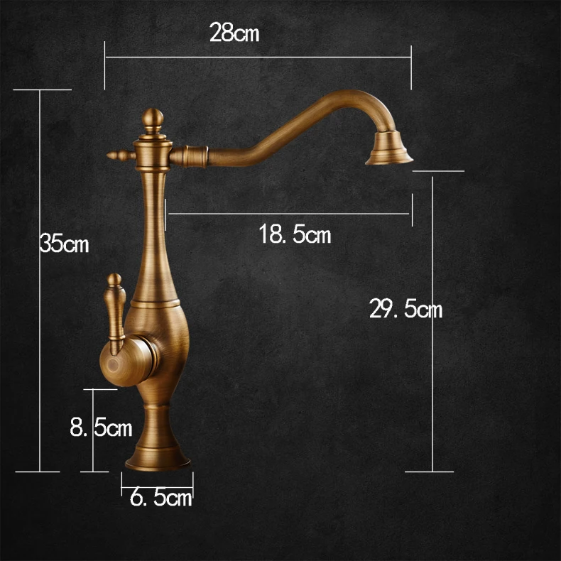 Смесители для кухни полностью медный хромированный смеситель Европейского типа