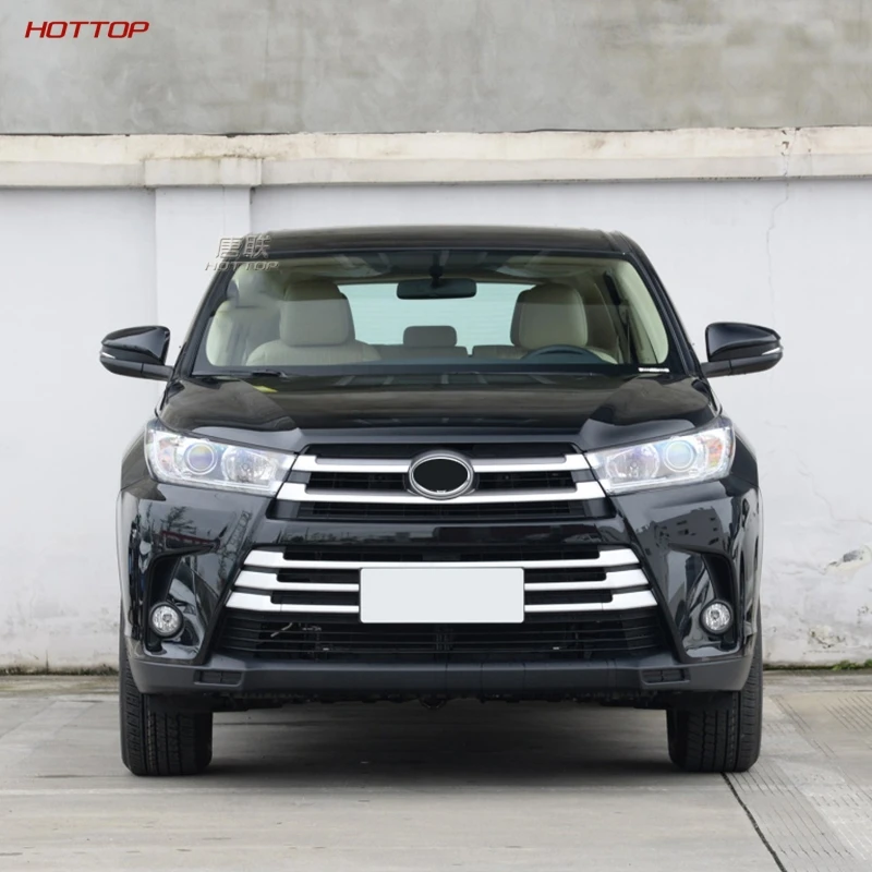 HPU эластичный материал серебристый задний бампер Накладка для Toyota Highlander 2018