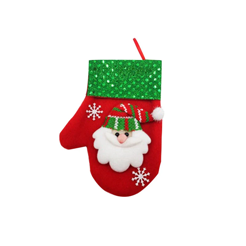 2 шт мультфильм перчатки Форма Санта Клаус Снеговик Лось медведь Рождественский