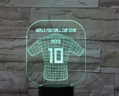 Model 6 Дети 3D лампа футбол светодиодный ночник украшение дома светящиеся дети подарок на день рождения мальчика ночной Настольный светильник все футбол клуб логотип - Испускаемый цвет: Model 6