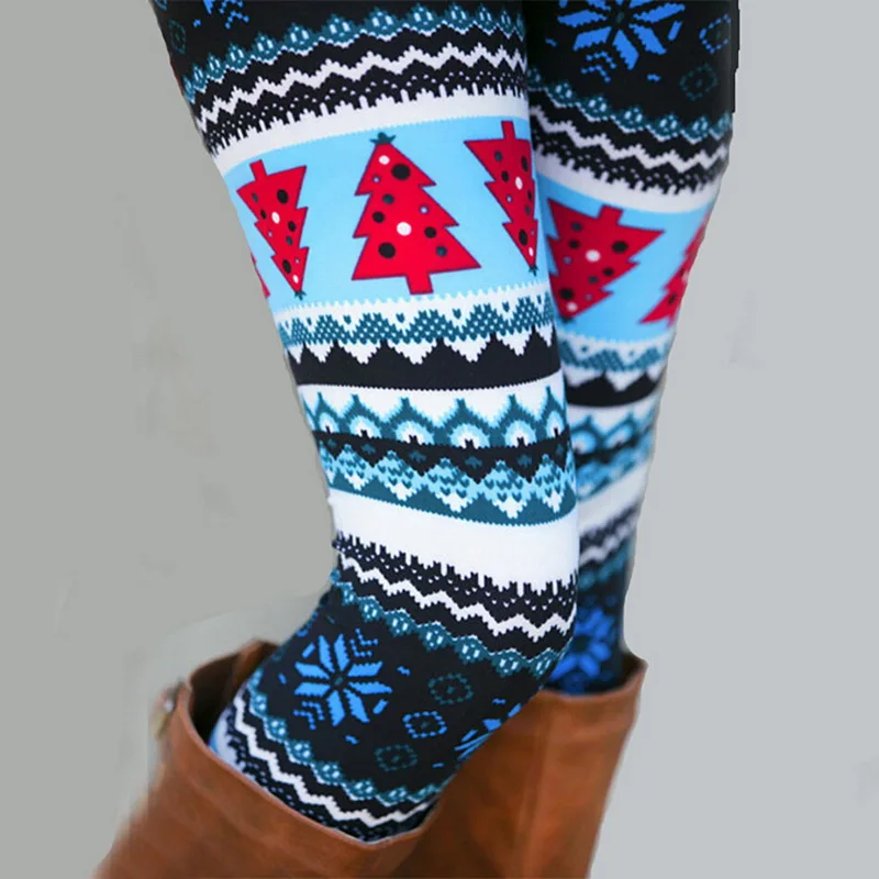 

2020 New Women's Autumn Leggings Girl Winter Legging Bottoms Snowflake Christmas Deer Print Leggings Women Clothing Jeggings