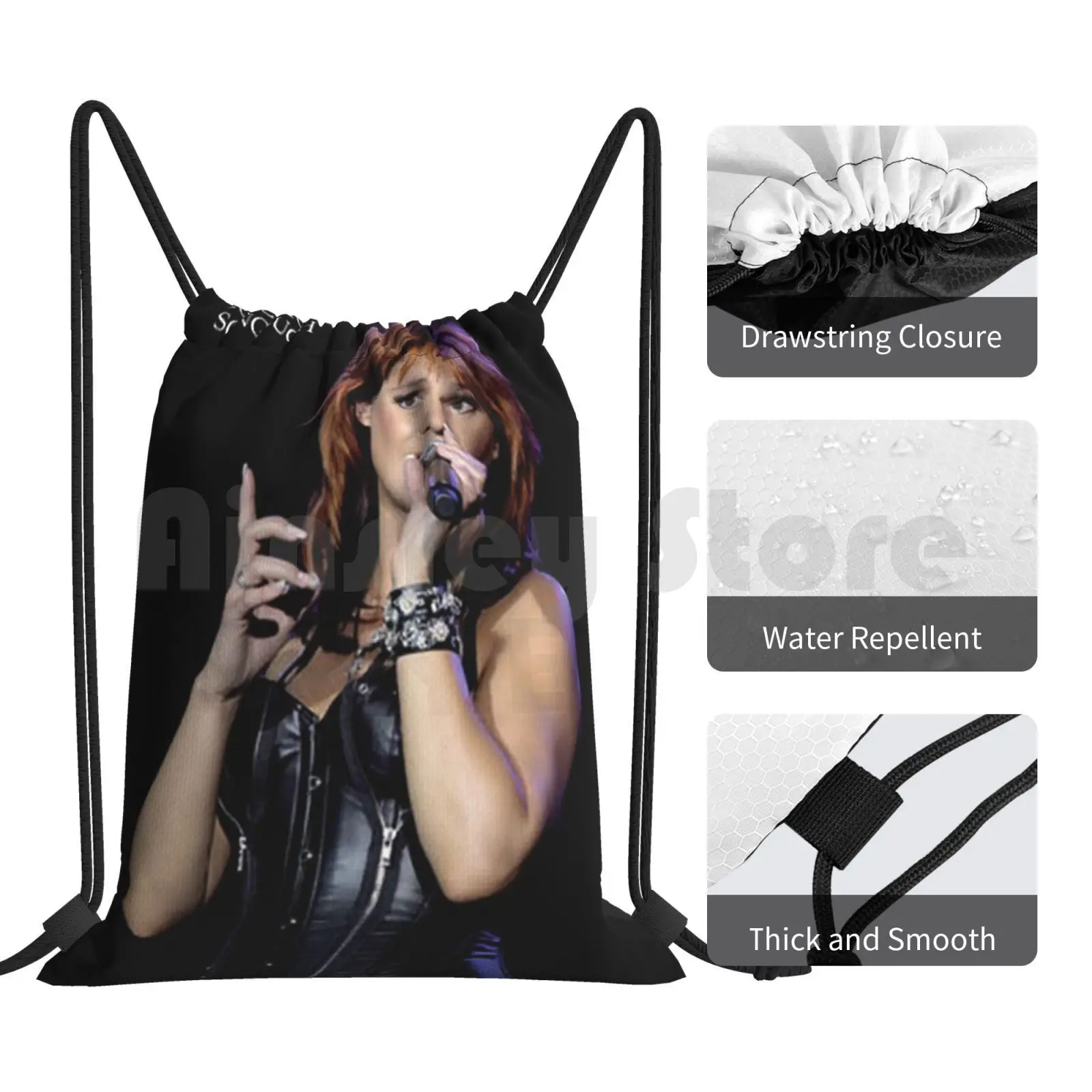 Рюкзак на шнурке для занятий музыкой Lebahpadaneduh Andrea Berg songбуш сумка верховой езды