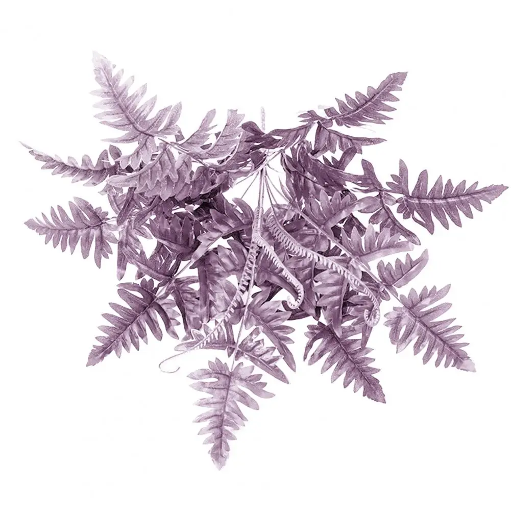 

Artificial Fake Flower Green Plant Potted Handmade Big Fern Leaf Fake Plant Garden Decoration