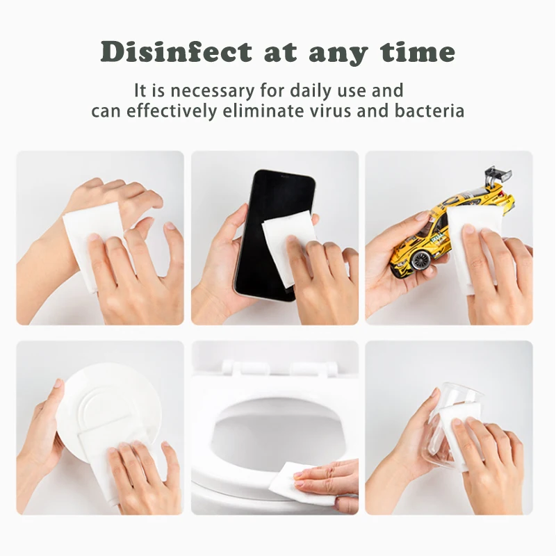 50 шт. Антисептические дезинфицирующие влажные салфетки 75% спиртовые уход за