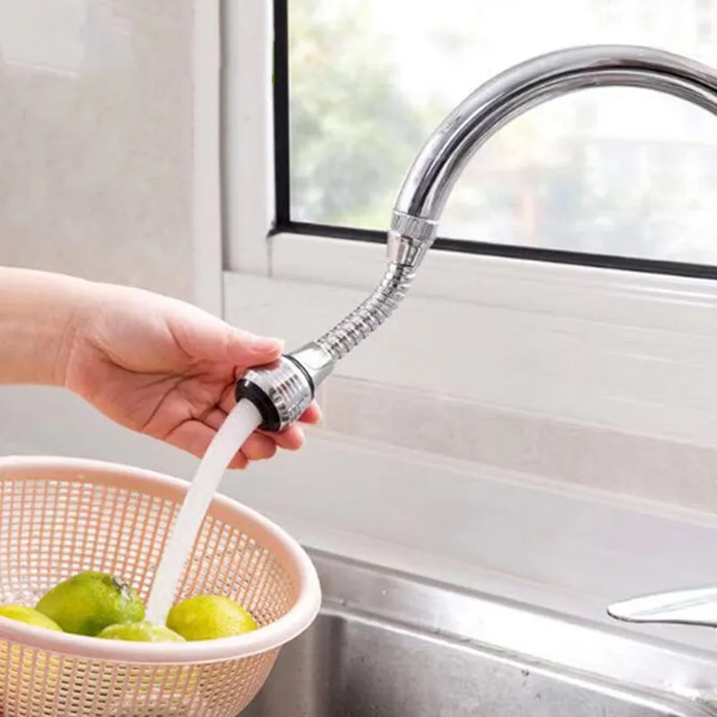 

Faucet Extender 360° Rotating Adjustable Oxygenation Faucet Adapter Kitchen Sink Accessories Water Saver Shower Nozzle Filter