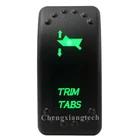 7 пин (ВКЛ) Off (On) автомобиль Лодка однократно перекидной переключатель-триммеры-зеленый светодиодный светильник-полосные лампы для 4x4 лиги Нарвская Караван морской 12v 24v