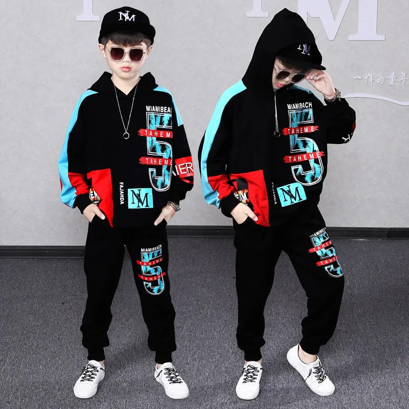 

Children Clothing Sets Hoodie Pants Kids Tracksuit 2022 Autumn Boys Costume Teenager Sport Suit for Boys Clothes 6 8 10 12 Years